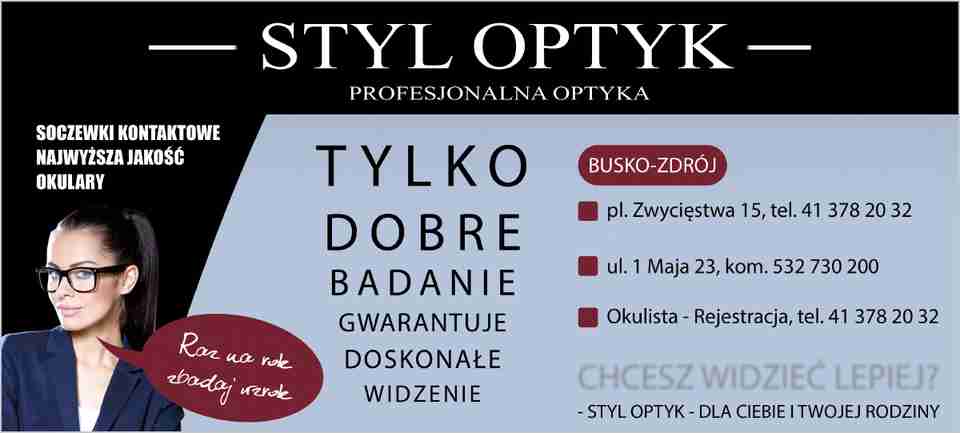 STYL OPTYK - okulary BUSKO-ZDRÓJ okulary BUSKO-ZDRÓJ